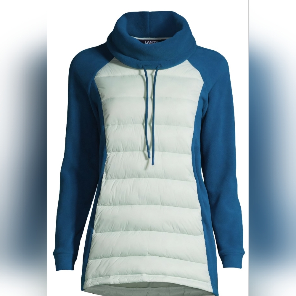 Lands End, Women's down, cowl neck, pull over